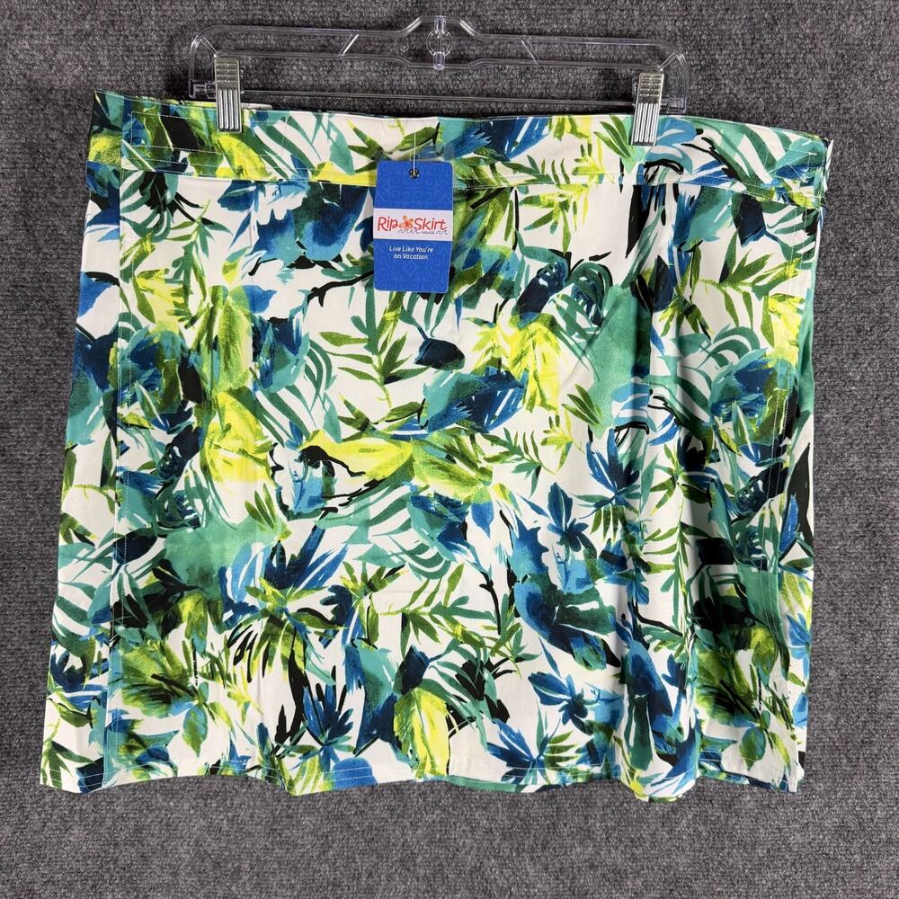RipSkirt Hawaii Wrap Skirt Women's 2XL Style 201 WaterColor Length 2 NWT